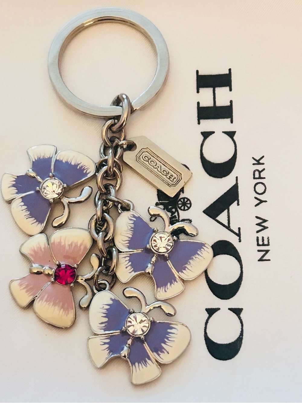 EXTREMELY RARE Coach Y2K Butterfly Charm Keychain/ Bag Charm